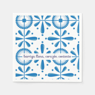 Disño mexicano estilo talavera serviette