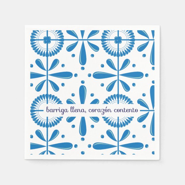 Disño mexicano estilo talavera serviette (Vorderseite)