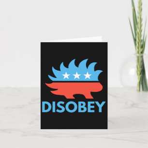 Disobey Libertarian Porcupine Resist Tyranny Gesch Karte