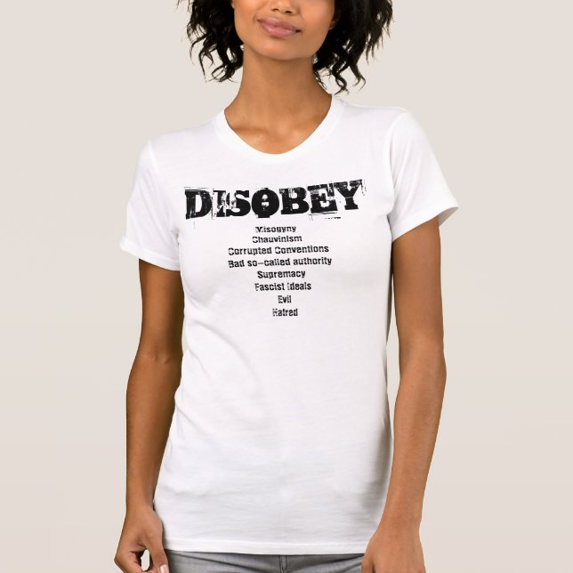 DISOBEY T - SHIRT - TRENDSETTER - STIL - GIFTS (Vorderseite)