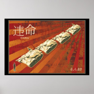 DISOBEY Tank Man Poster