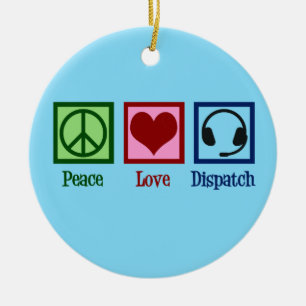 Dispatch für friedliche Liebe Keramik Ornament