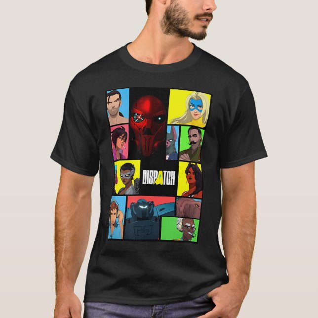 Dispatch Videospiel T-Shirt (Vorderseite)