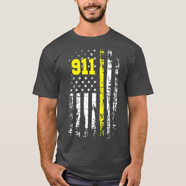 Dispatcher 911 First Responder USA Dispatcher T-Shirt (Vorderseite)