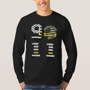 Dispatcher 911-Operator Dünne Gelbe Linie Liebe Ve T-Shirt
