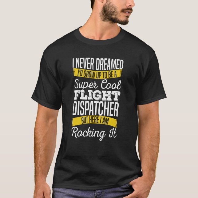 Dispatcher Cool Thin  Police Emergency Flight Disp T-Shirt (Vorderseite)