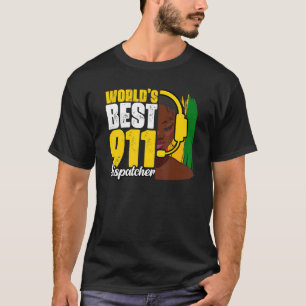 Dispatcher Dispa der Welt: Bester Afrikaner 911 T-Shirt