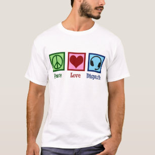 Dispatcher für den Betreiber der Peace Liebe T-Shirt