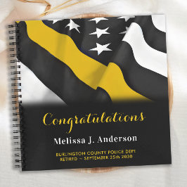 Dispatcher Retirement Thin Gold Line Party Gast Notizbuch