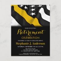 Dispatcher Thin Gold Line American Flag Retirement