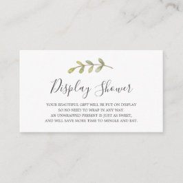 Display Baby Showingkarte Begleitkarte