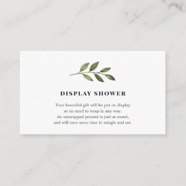 Display Baby Showingkarte Begleitkarte