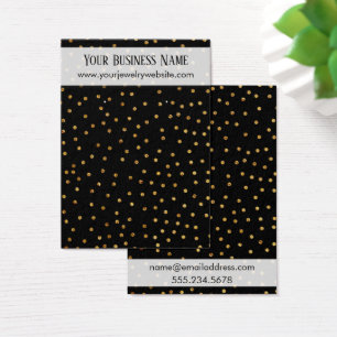 Display-Cards für Gold Confetti und Black Earring