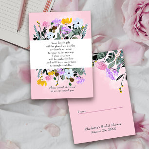 Display Dusche Hübsche Wildblume Rasen Geschenk-Ta Begleitkarte