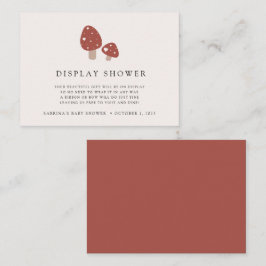 Display-Duschenschließung | Fall Mushrooms Begleitkarte