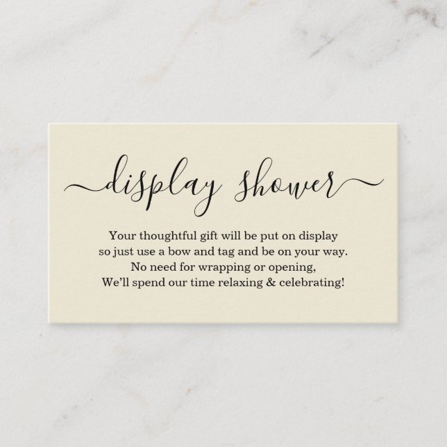 Display-Duschvorrichtung für die Einladung - Einfa (Vorderseite)