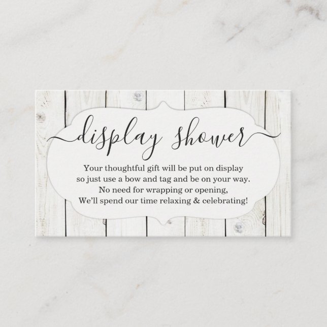 Display-Duschvorrichtung für die Einladung - rusti (Vorderseite)