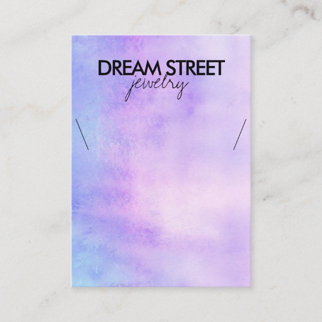 Display-Karte für Aquarellfarben Visitenkarte (Vorderseite)