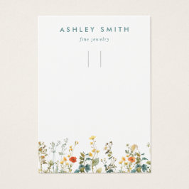 Display-Karte für elegante Wildblume Schlüsselanhä