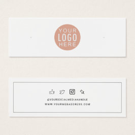 Display-Karte für Ihr Firmenlogo Ohrringe