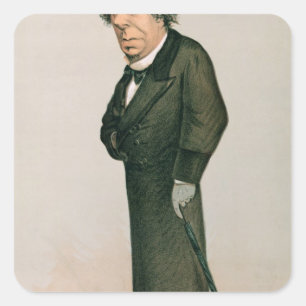 Disraeli, Benjamin Quadratischer Aufkleber