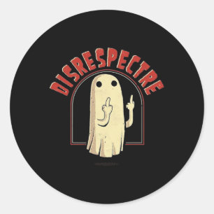 Disrespeeper Ghost Halloween Fuuny Ghost Niedlich Runder Aufkleber