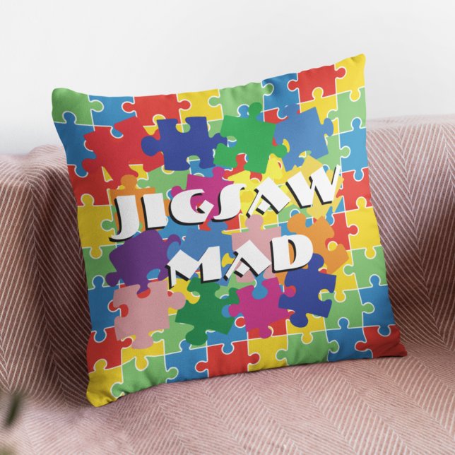 Dissektologe Jigsaw Puzzle Lover zusammengestellt Kissen (Jigsaw Mad cushion)