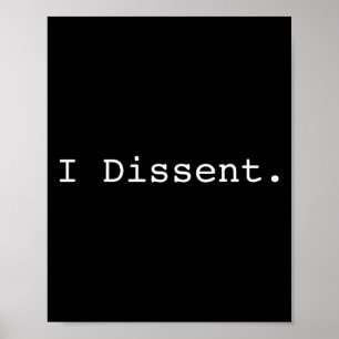 Dissent Pro Choice Feminist Poster
