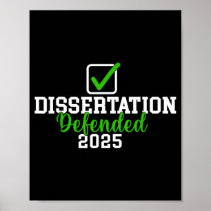 Dissertation 2025 für PhD EDD Doktortitel verteidi Poster