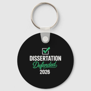 Dissertation 2026 für PhD Edd Doktortitel verteidi Schlüsselanhänger