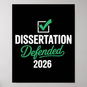 Dissertation 2026 verteidigt für PhD Edd Doktorat Poster