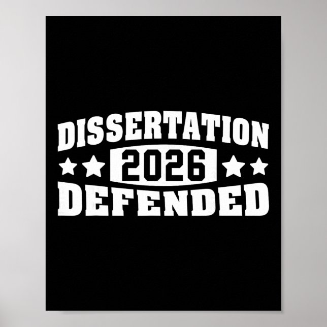Dissertation verteidigt 2026 PhD Edd Doktortitel A Poster (Vorne)