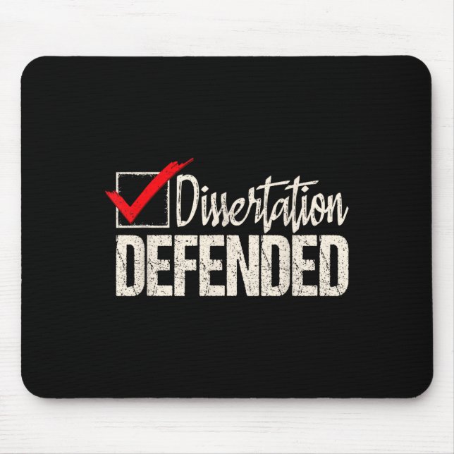 Dissertation verteidigt - Doktorand Dr. Mousepad (Vorne)
