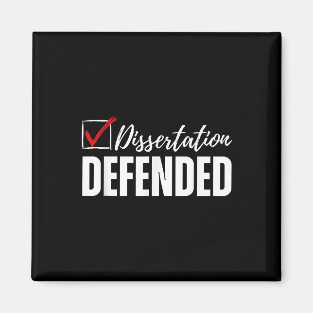 Dissertation verteidigt Phd Abschluss Funny Doctor Magnet (Vorne)