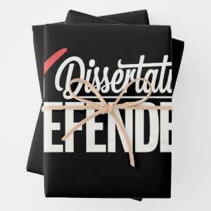 Dissertation verteidigt Promotion Doktorand Abschl Geschenkpapier Set