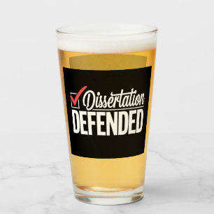 Dissertation verteidigt Promotion Doktorand Abschl Glas