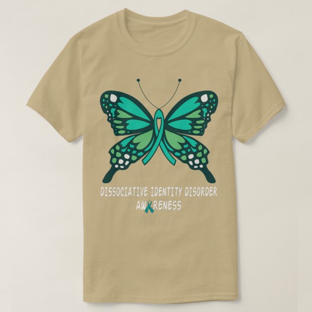Dissociative Identity Disorder DID awareness butte T-Shirt (Design vorne)