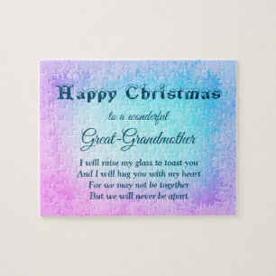 Distance Happy Christmas Große Großmutter Puzzle