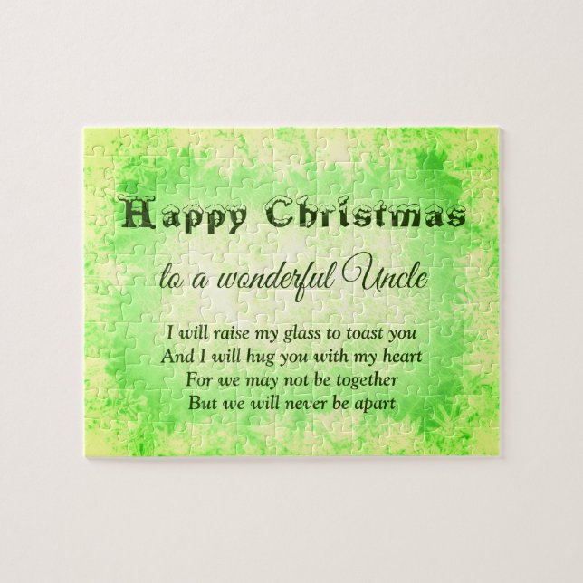 Distance Happy Christmas Onkel Puzzle (Horizontal)