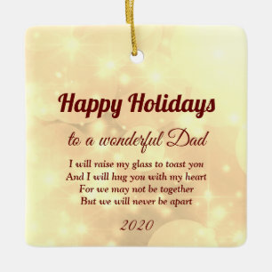 Distance Happy Vater Keramikornament