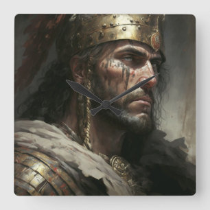 Distant War Quadratische Wanduhr