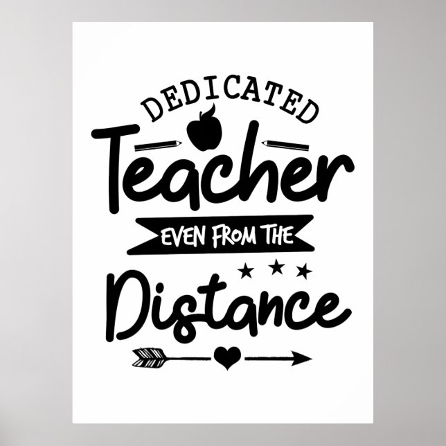 Distanz des Lehrers Poster (Vorne)
