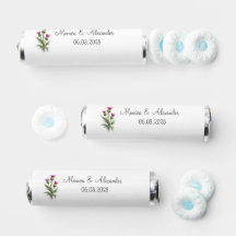 Distel Blumen Schottische Aquarell Hochzeitsfeier