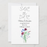 Distel Schottische Blumen Rustikale Hochzeit