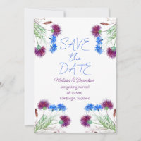 Distel Schottische Blumen Rustikale Hochzeit