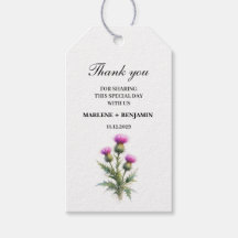 Distel Schottische Florale Aquarell Blumen Hochzei