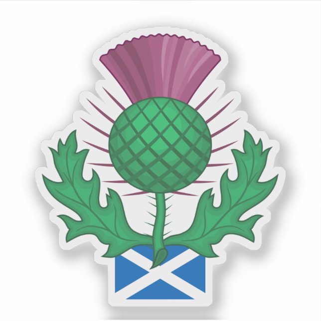 Distel Schottland Aufkleber (Vorderseite)