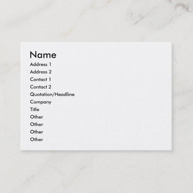 Distel-Visitenkarte Visitenkarte (Vorderseite)