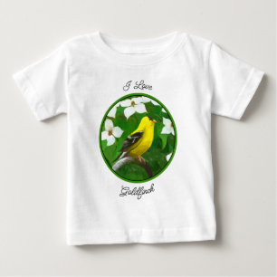 Distelfink-Gemälde - Süße originelle Hundekunst Baby T-shirt