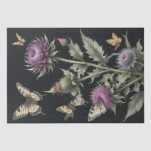 Disteln und Schmetterlinge Seidenpapier